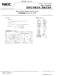 Datasheet 2SC3623 manufacturer NEC